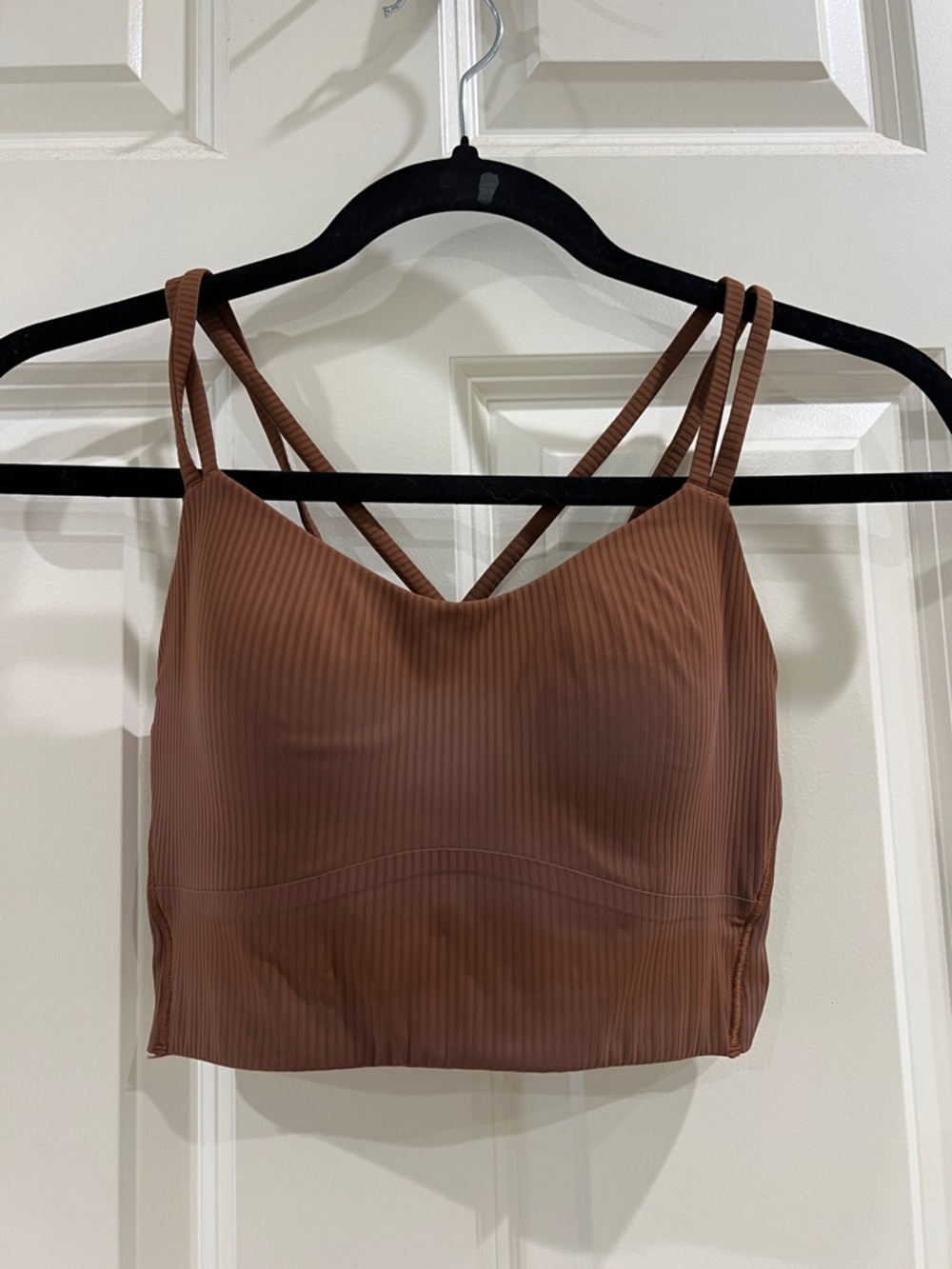 Lululemon like a cloud longline ribbed sports bra size medium